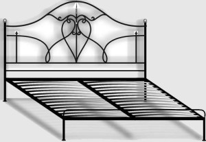 Эскизы кованых кроватей